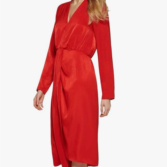 New: DKNY red dress size 2 - Picture 1 of 7
